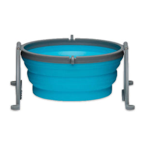 Travel Dog Bowl Blue, LG, Loving Pets