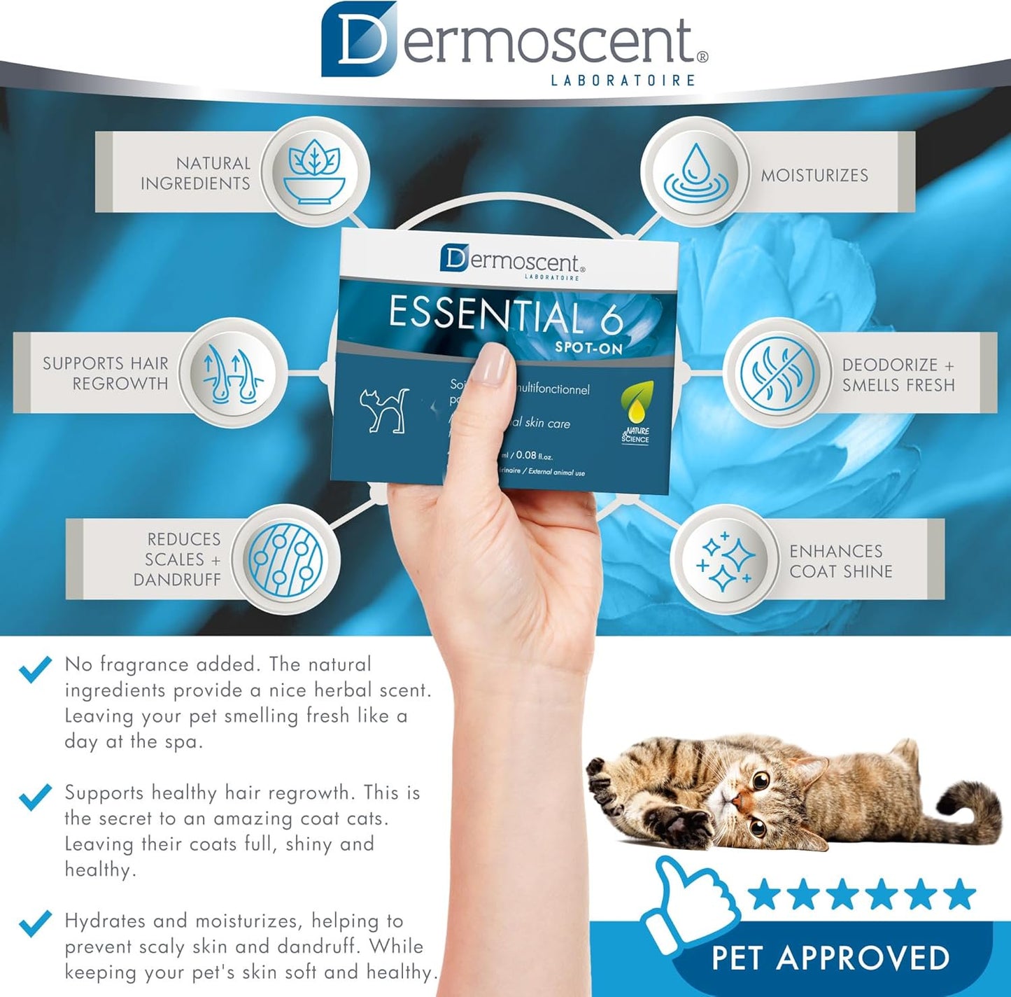 Dermoscent Essential 6 Spot-On Multifunction Skin Care for Cats
