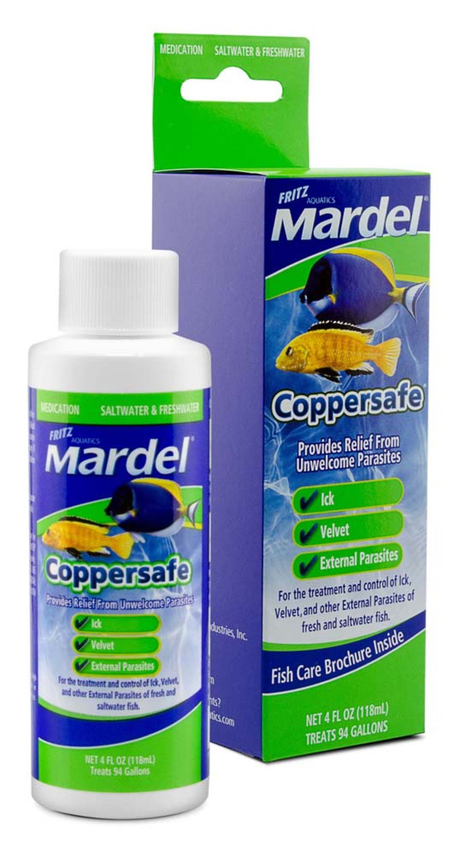 Mardel Coppersafe Fish Parasite Treatment 4-oz, Kwik Pets