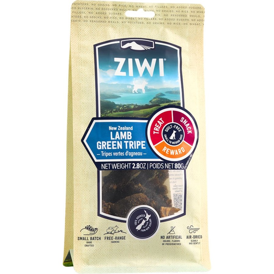 Ziwi Air Dried Dog Treats Lamb Green Tripe 2.8-oz, Kwik Pets