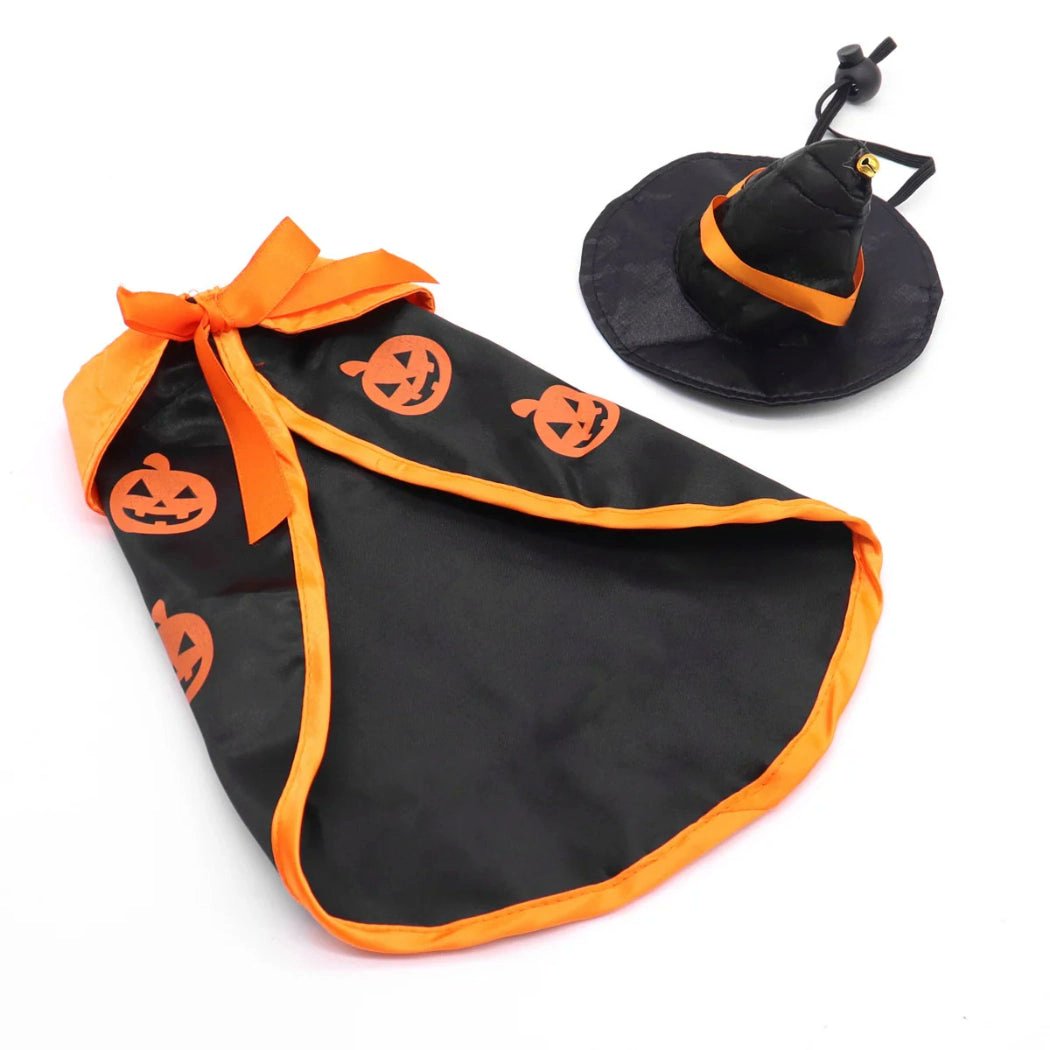Cheerhunting Ozzie Pumpkin Witch Hat Halloween Dog & Cat Costume Orange