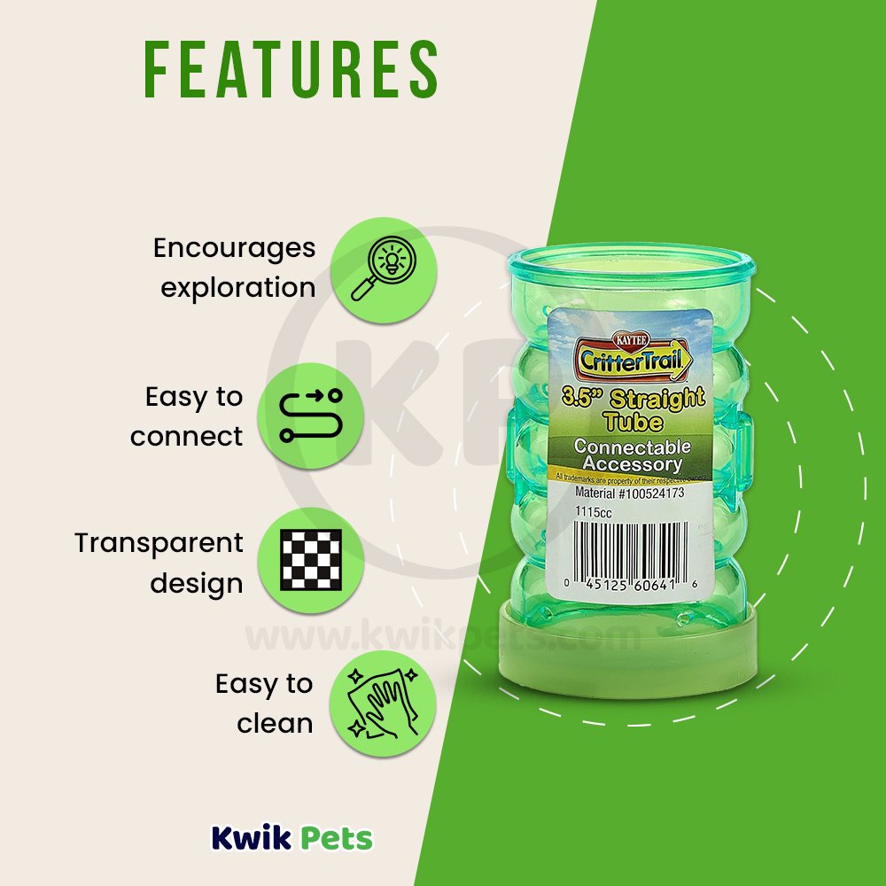 Kaytee CritterTrail Fun-nel Tube 3.5 in, Kaytee