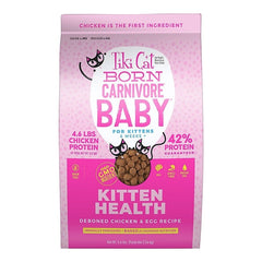 Tiki Pets Cat Born Carnivore Baby Kitten Health Dry Cat Food Deboned Chicken & Egg 5.6-lb