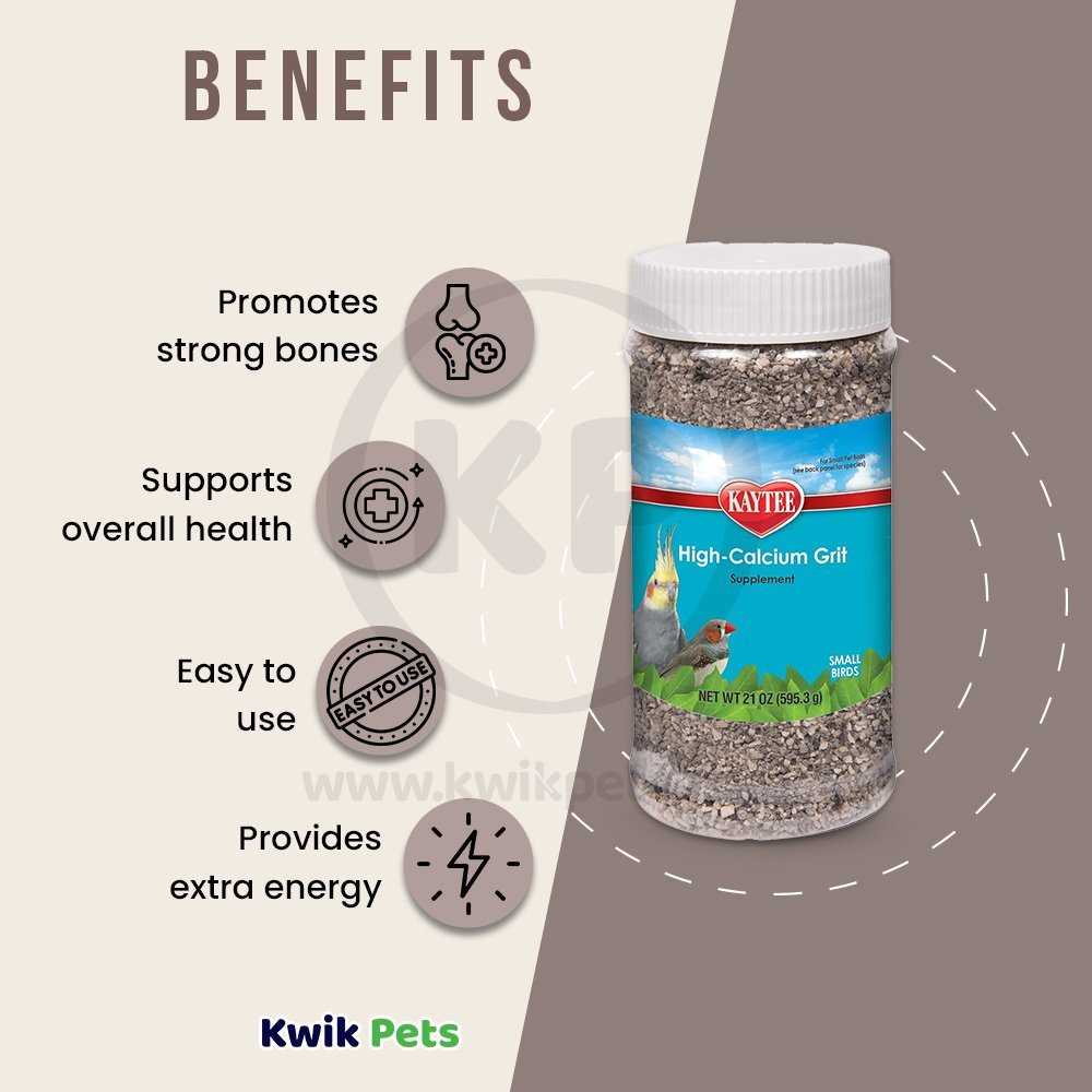 Kaytee Forti-Diet Pro Health Small Bird Hi Calorie Grit Jar 21oz, Kaytee
