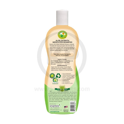 Espree Aloe Oatbath Medicated Shampoo Fragrance Free for Dogs & Cats 20-oz, Kwik Pets