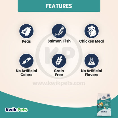 Feature Of Natural Balance Broth Coated Indoor Grain Free Dry Cat Food