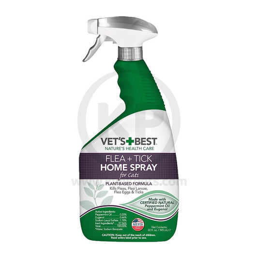 Vet's Best Flea + Tick Home Spray For CATS 32-oz, Vet's Best