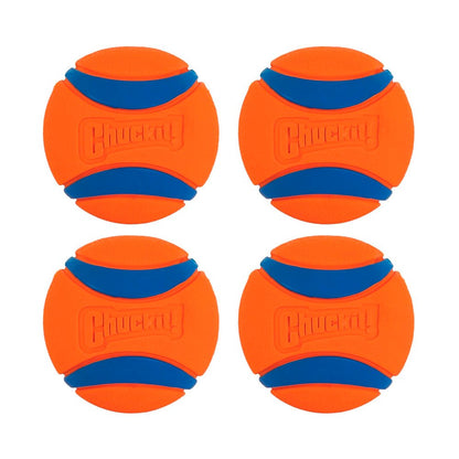 Chuckit! Ultra Ball Dog Toy Blue/Orange Medium 2 Pack of 2 Count, Kwik Pets