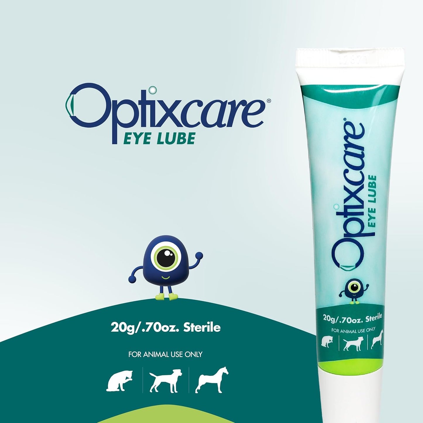 Optixcare Eye Lube Lubricant Gel for Dogs, Cats & Horses 0.70 oz