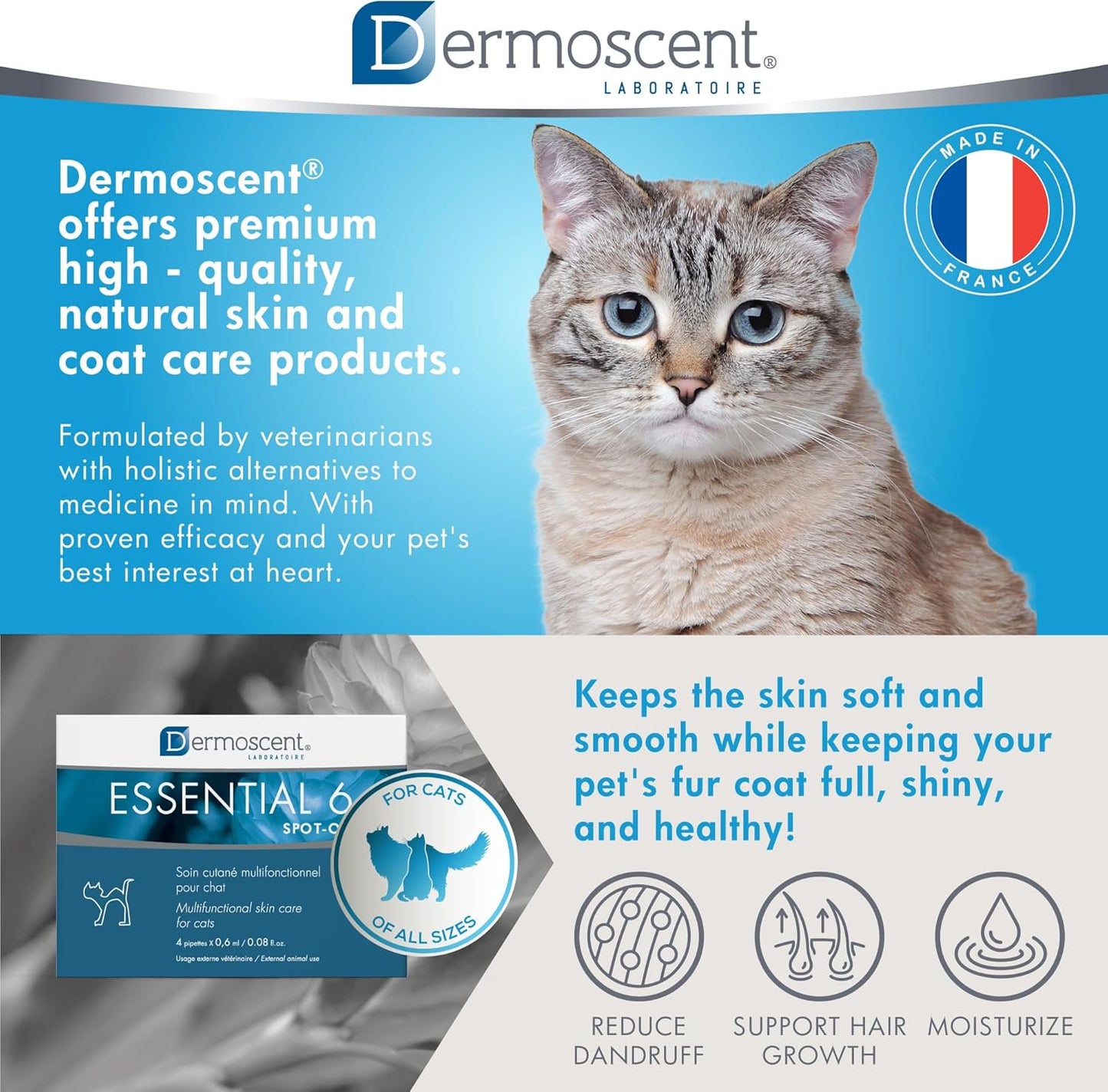 Dermoscent Essential 6 Spot-On Multifunction Skin Care for Cats