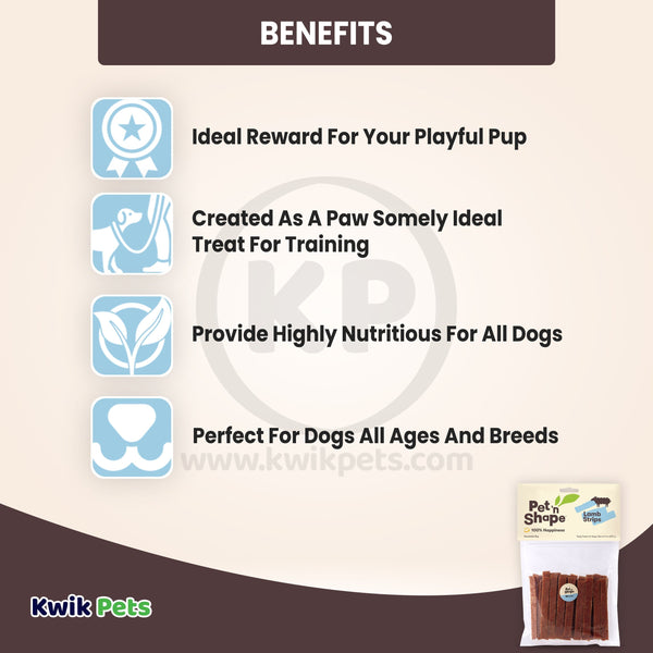 Benefits of Pet 'n Shape Lamb Strips Jerky Dog Treats 9-oz