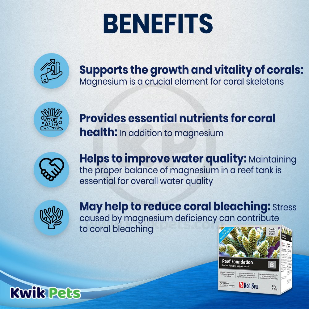 Red Sea Reef Foundation B Supplement 2.2-lb, Kwik Pets