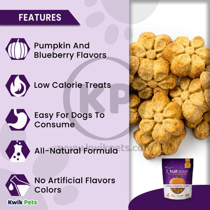 Fruitables All Natural Baked Crunchy Pumpkin Blueberry Baked 7oz, Fruitables