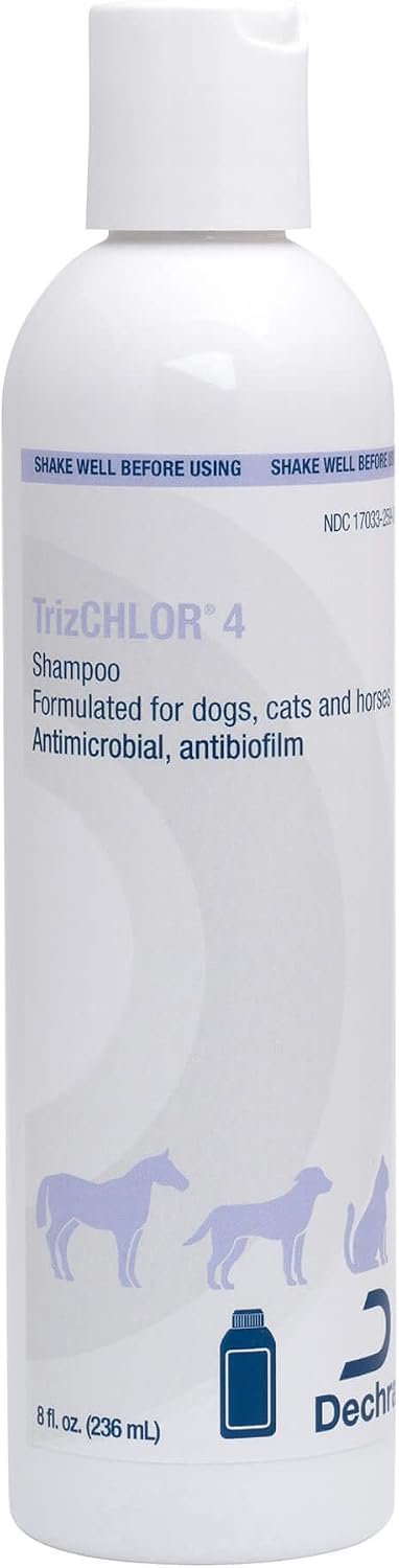 Dechra TrizCHLOR 4 Shampoo for Dogs, Cats & Horses 8-oz