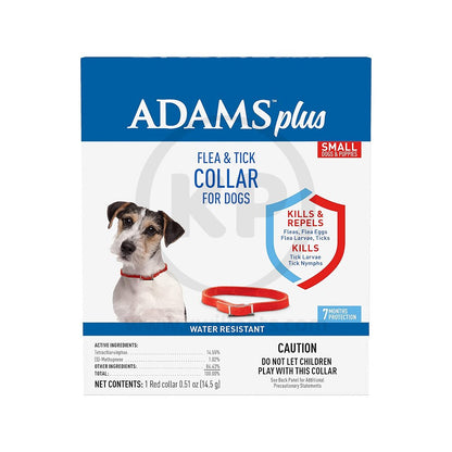 Adams Plus Flea & Tick Collar for Dogs, Small, Adams