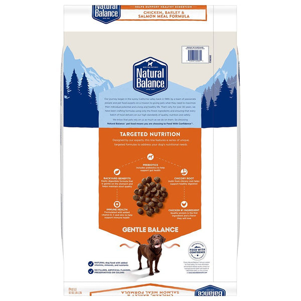 Image of Natural Balance Pet Foods Gentle Balance Adult Dry Dog Food Chicken Barley & Salmon Meal 26-lb