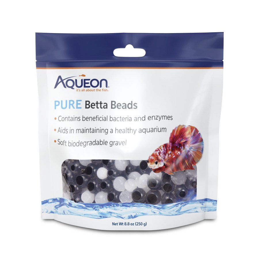 Aqueon PURE Betta Water Care Beads Black & White 8.8-oz