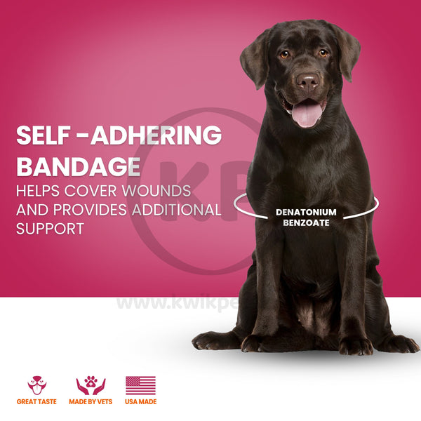 Nutri-Vet Bitter Bandage for Dogs & Cats 3 in, Kwik Pets