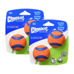 Chuckit! Ultra Ball Dog Toy Blue/Orange Small 2 Pack of 2 Count