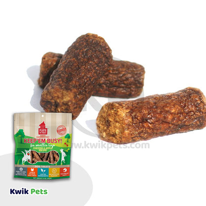 Plato Keep 'Em Busy Chicken & Apple Dog Treats Small 5-oz, Plato
