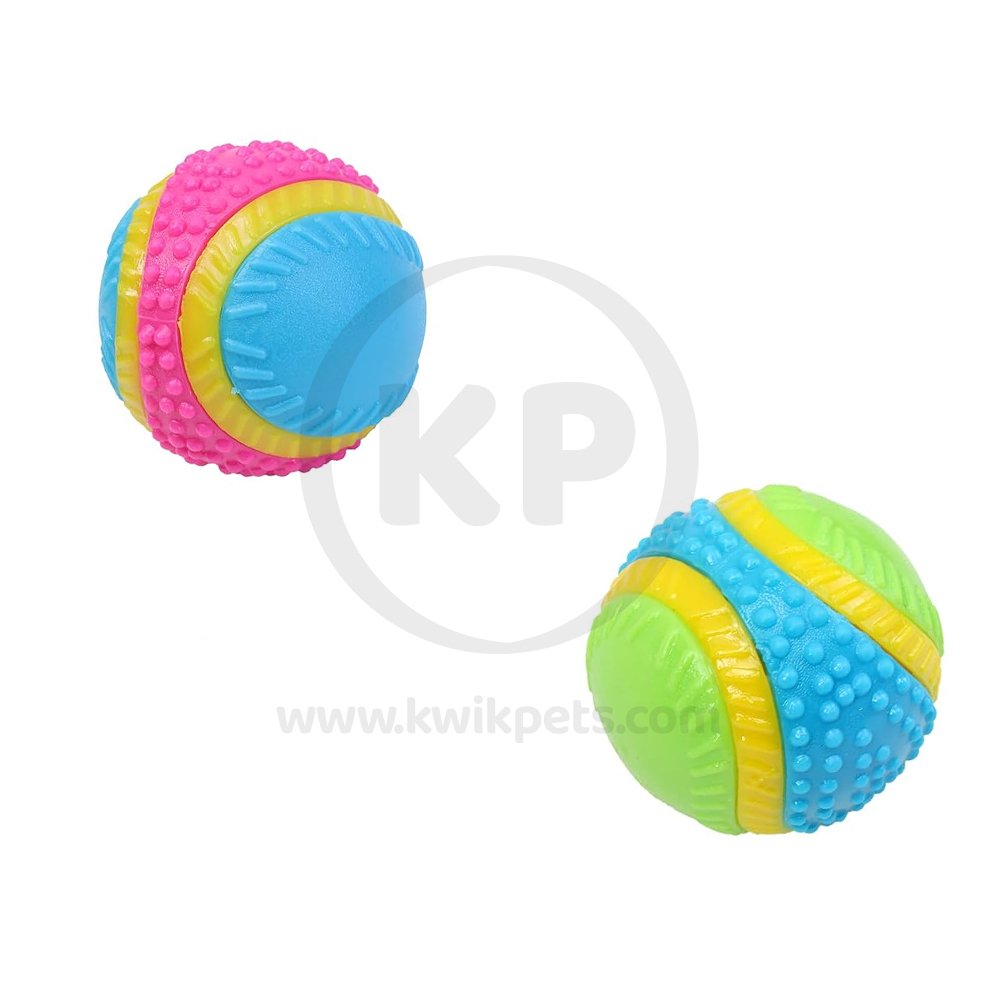 Ethical Pet Spot Sensory Ball Dog Toy Assorted Small 2.5-in, Kwik Pets