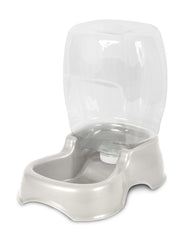 Petmate Pet Cafe Automatic Dog & Cat Gravity Water Bowl Pearl Silver Medium