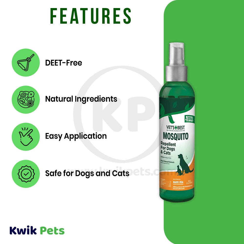 Vet's Best Mosquito Repellent for Dogs 8 fl oz, Vet's Best