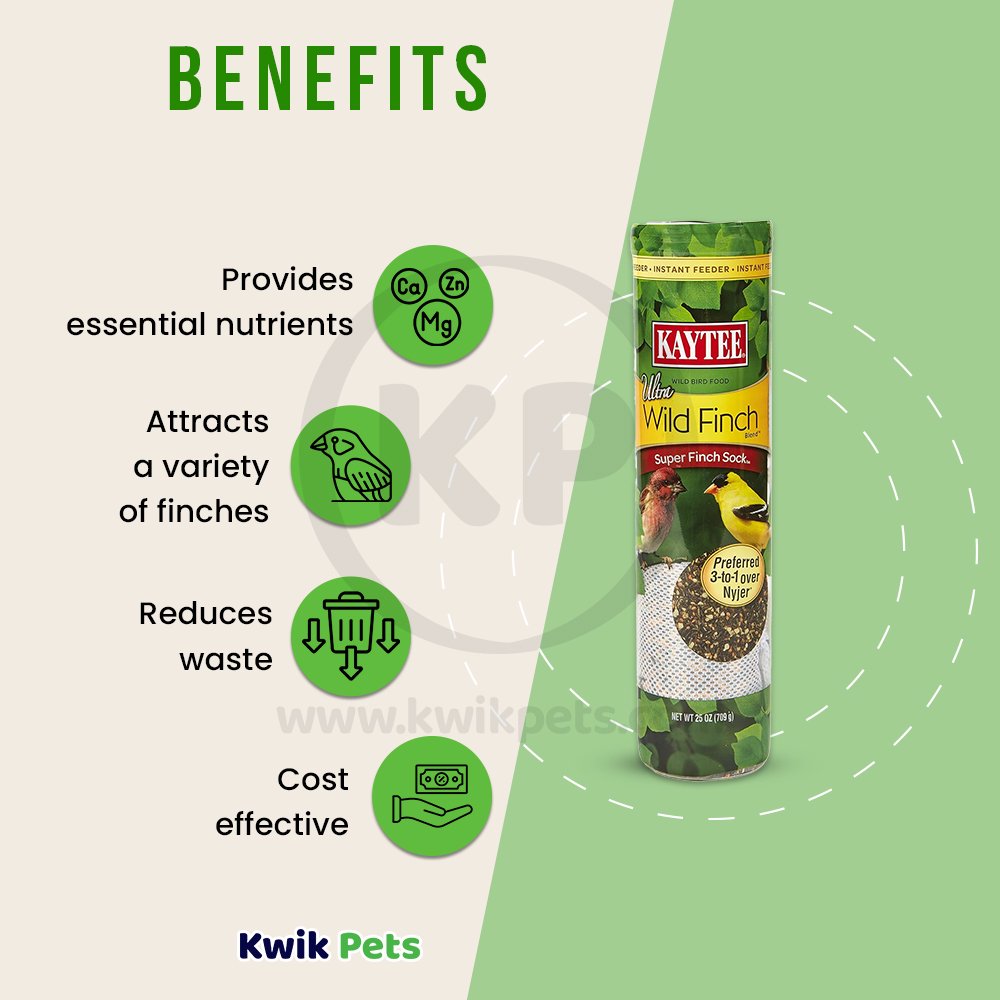 Kaytee Ultra Wild Finch Blend Sock 25-oz, Kaytee