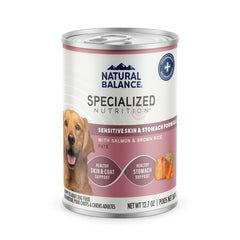 Natural Balance Specialized Nutrition Sensitive Skin & Stomach Wet Dog Food Salmon & Brown Rice 12.7-oz