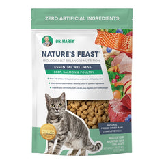 Dr. Marty Nature's Feast Essential Wellness Premium Freeze-Dried Raw Adult Cat Food Poultry, Beef, & Salmon 12-oz