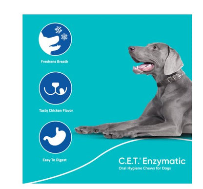 Virbac C.E.T. Enzymatic Dental Chews for Dogs Large 1.13-lb
