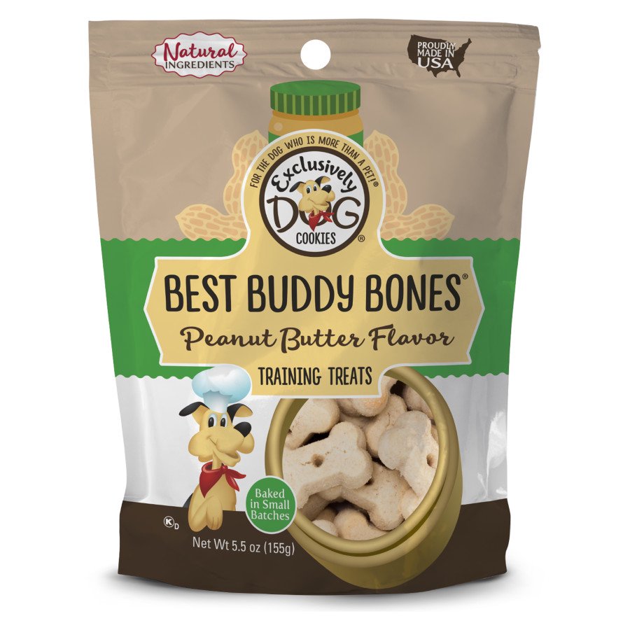 Exclusively Pet Best Buddy Bones Training Dog Treats Peanut Butter 5.5-oz, Kwik Pets