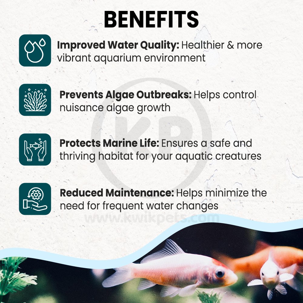 Benefits of Vibrant Saltwater Aquarium cleaner 16-oz