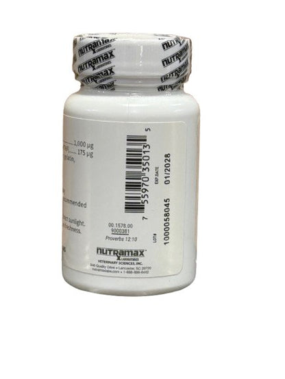 Nutramax Cobalequin B12 Advance Capsule Supplement for Dogs  Medium/Large 45 Count