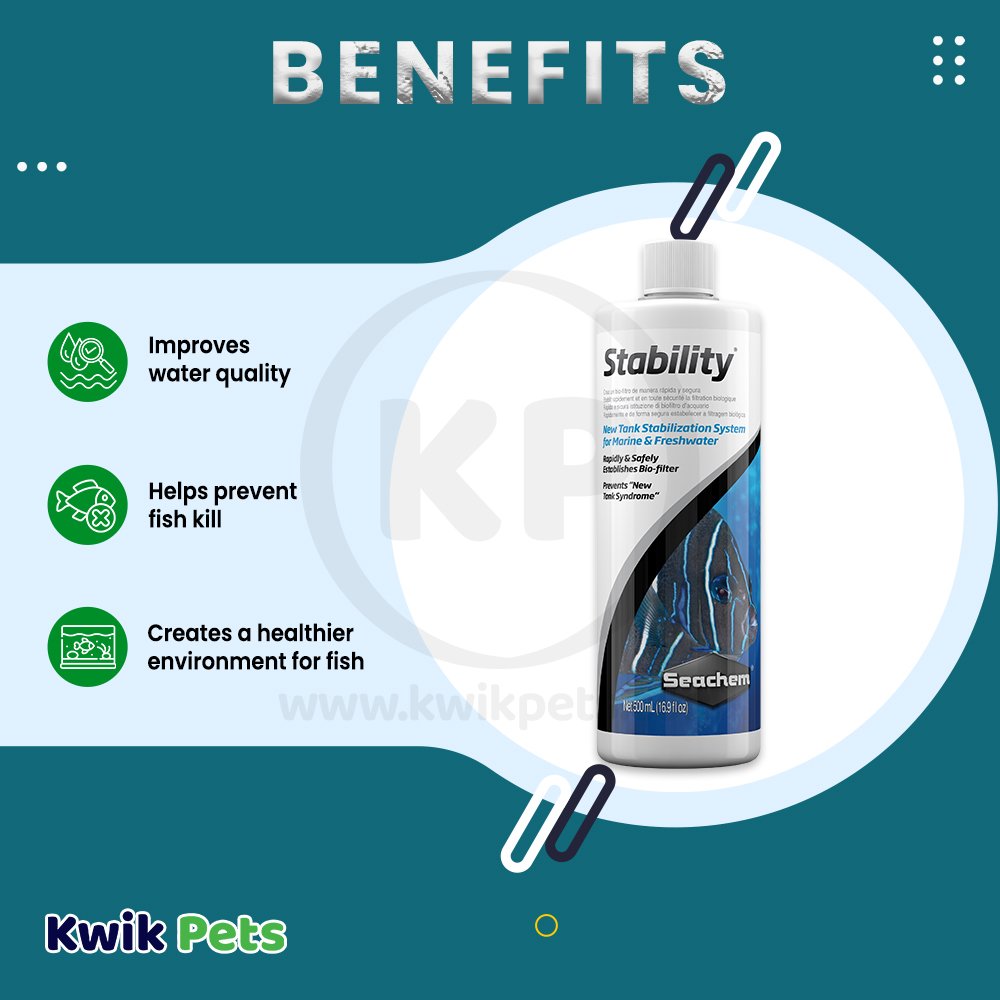 Seachem Stability Biological Water Conditioner 500 ml Benefits