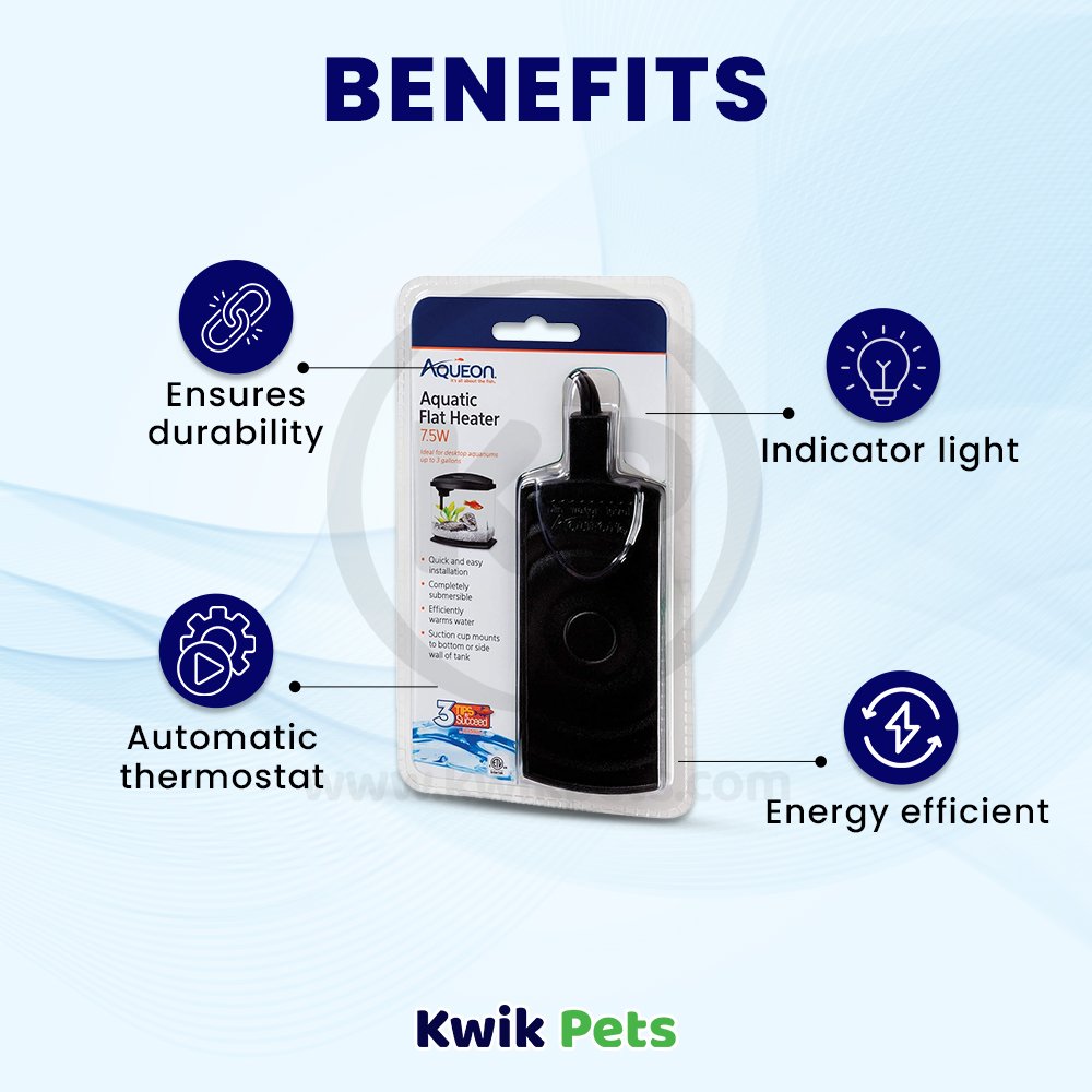 Aqueon Flat Submersible Heater 7.5W Benefits
