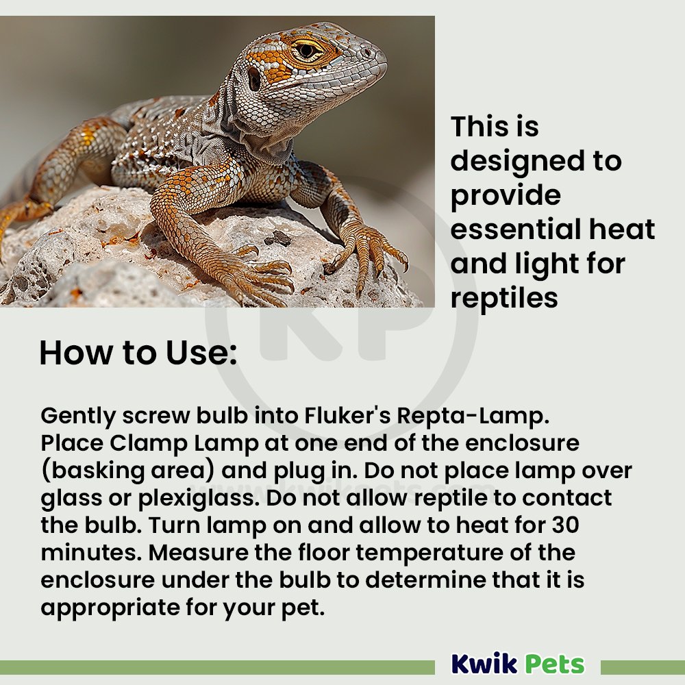 Fluker's Repta-Sun Incandescent Basking Bulb for Reptiles 150W, Kwik Pets
