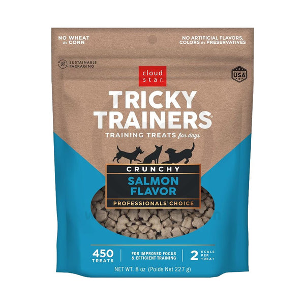 Cloud Star Tricky Trainers Crunchy Training Dog Treats Salmon 8-oz, Kwik Pets