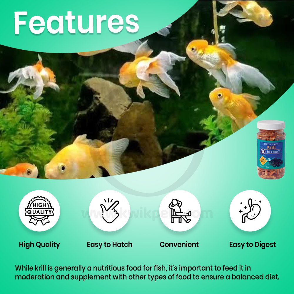 San Francisco Bay Brand Krill Freeze-Dried Fish Food 1-oz, Kwik Pets