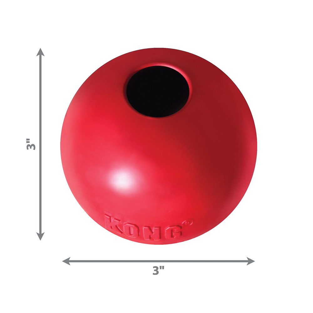 KONG Ball Dog Toy Red Medium/Large, Kwik Pets