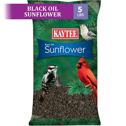 Kaytee Black Oil Sunflower Wild Bird Food 5-lb
