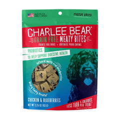Charlee Bear Grain-Free Meaty Bites Chicken & Blueberries Freeze-Dried Dog Treats 2.25-oz