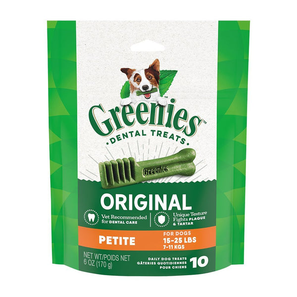 Greenies Original Dog Dental Treats Petite 6-oz 10 Count