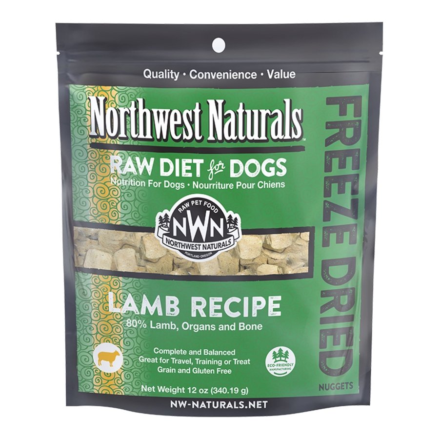 Northwest Naturals Freeze Dried Raw Diet Dog Food Lamb Recipe 12-oz, Kwik Pets