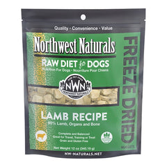 Northwest Naturals Freeze Dried Raw Diet Dog Food Lamb Recipe 12-oz