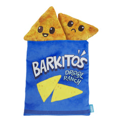 BARK Drool Ranch Chips Plush Dog Toy Blue Extra Small/Small