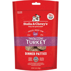 Stella & Chewy's Freeze-Dried Raw Dinner Patties Dog Food Tantalizing Turkey 5.5-oz