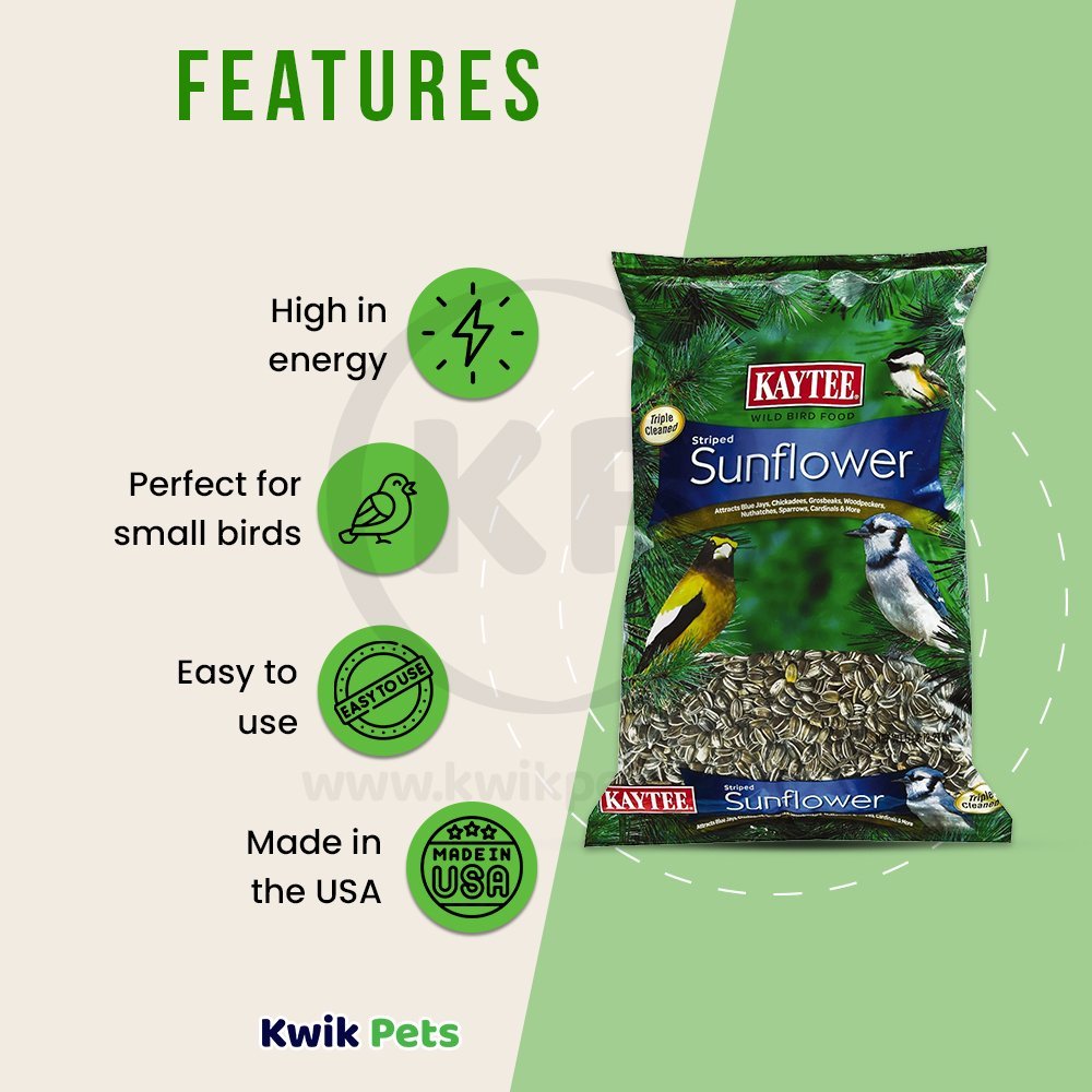 Kaytee Striped Sunflower Wild Bird Food 5-lb, Kaytee