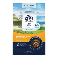 Ziwi Peak Steam & Dried Cat Food Cage-Free Chicken with Whole Mackerel Recipe 1.8-lb