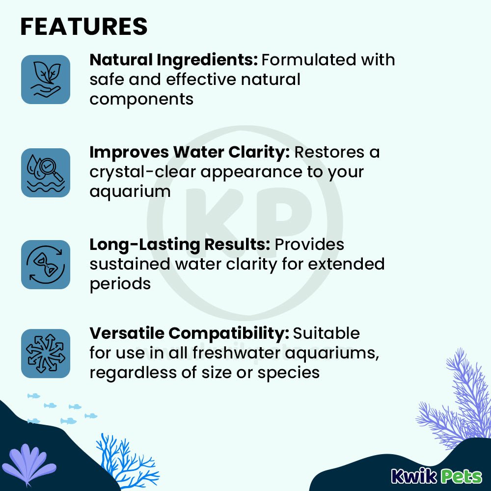 Acurel F Aquarium Water Clarifier 250 ml, Kwik Pets